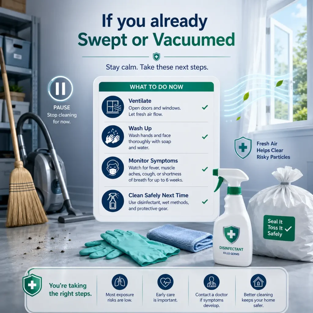 If you already swept or vacuumed